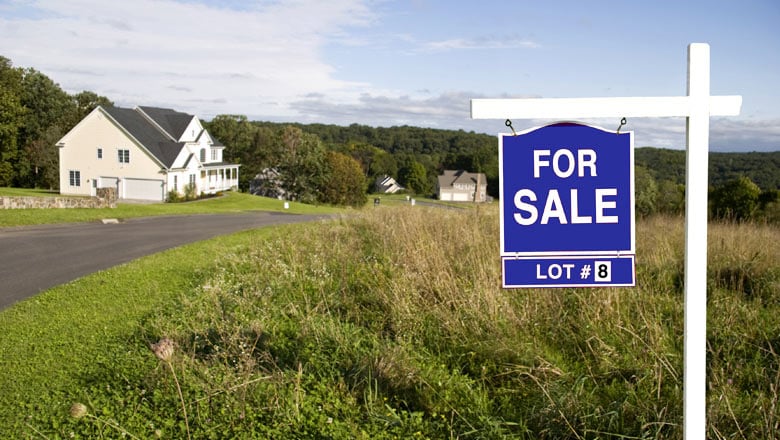 Land for sale sign