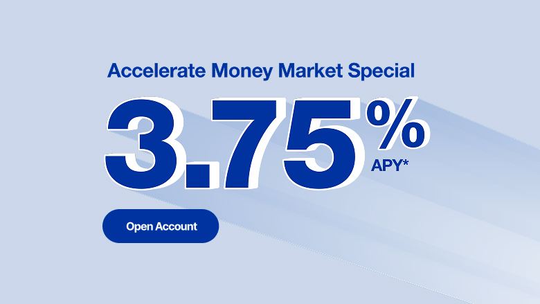 accelerate money market special 3.75% APY