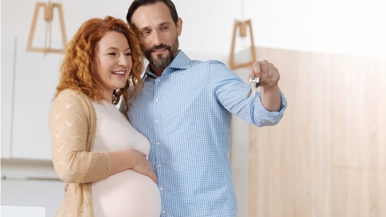 Pregnant couple bought a home