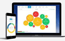 money management on computer screen