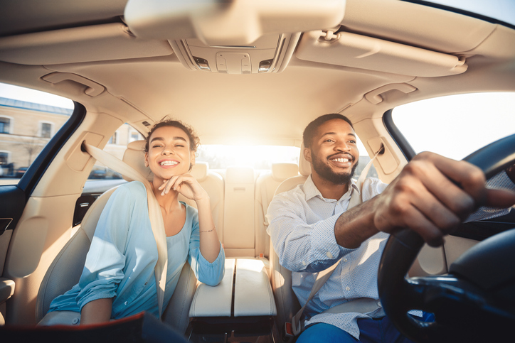 Couple in a car