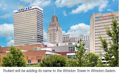 Truliant Logo on the Winston Tower