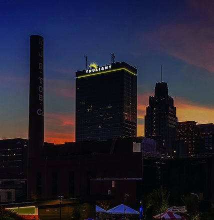 Truliant Signage on Winston Tower