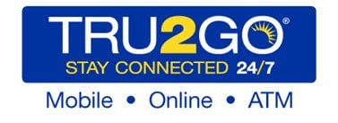 tru2go blue logo with tag