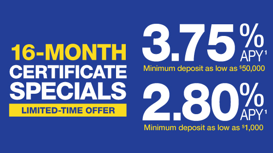 Truliant Certificate Specials