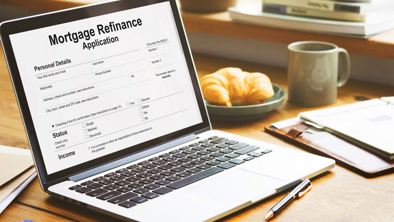 Online mortgage refinance form