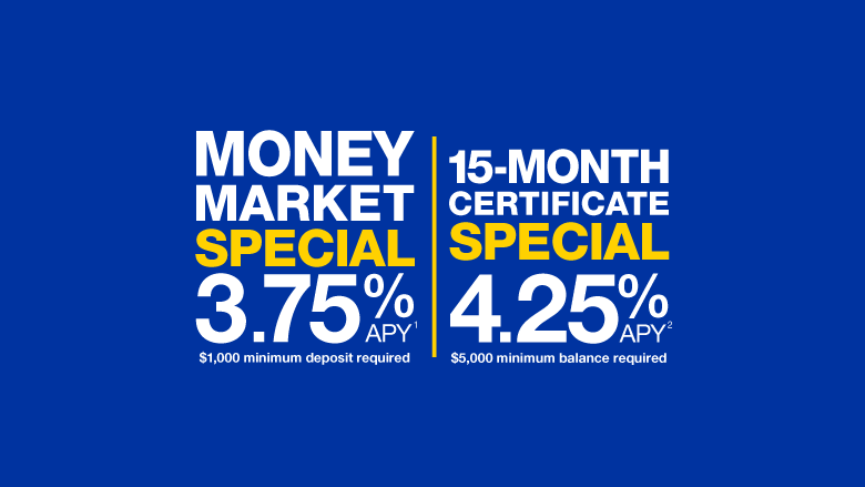 money market and certificate specials