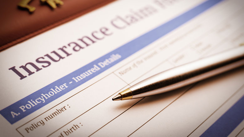 Insurance claim paperwork