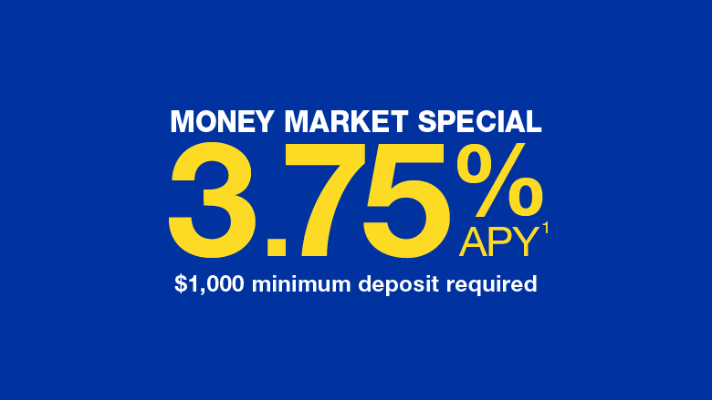 money market special 3.75% APY