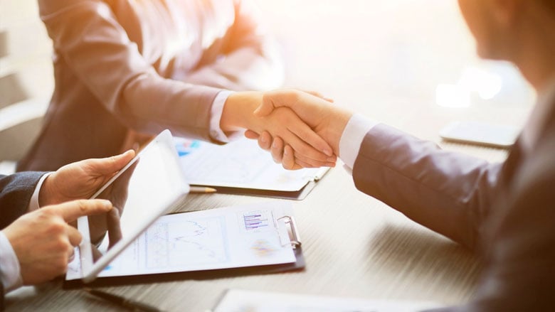 business meeting shaking hands
