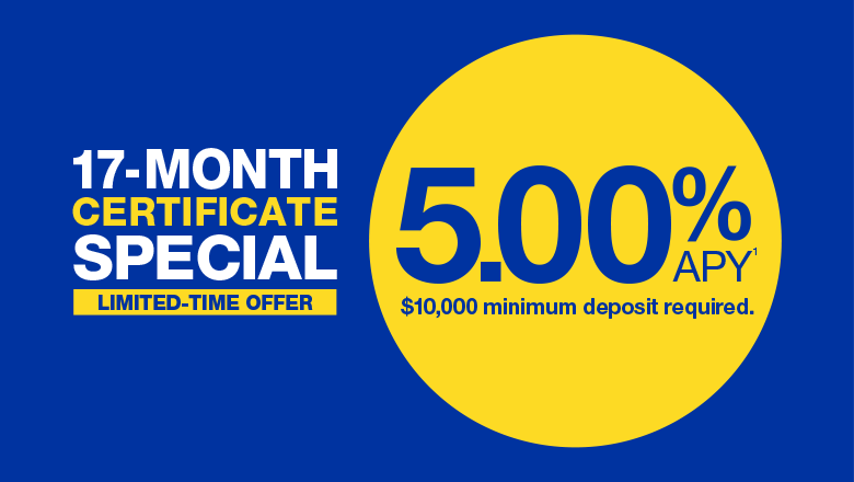 5.00% APY Certificate Special