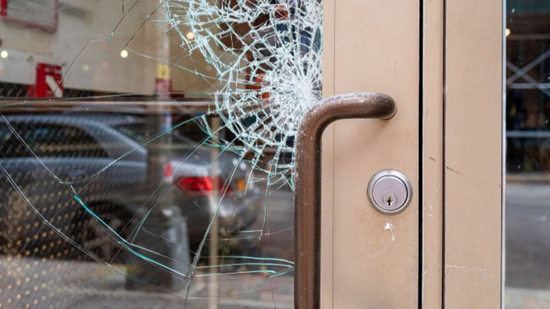 Broken glass