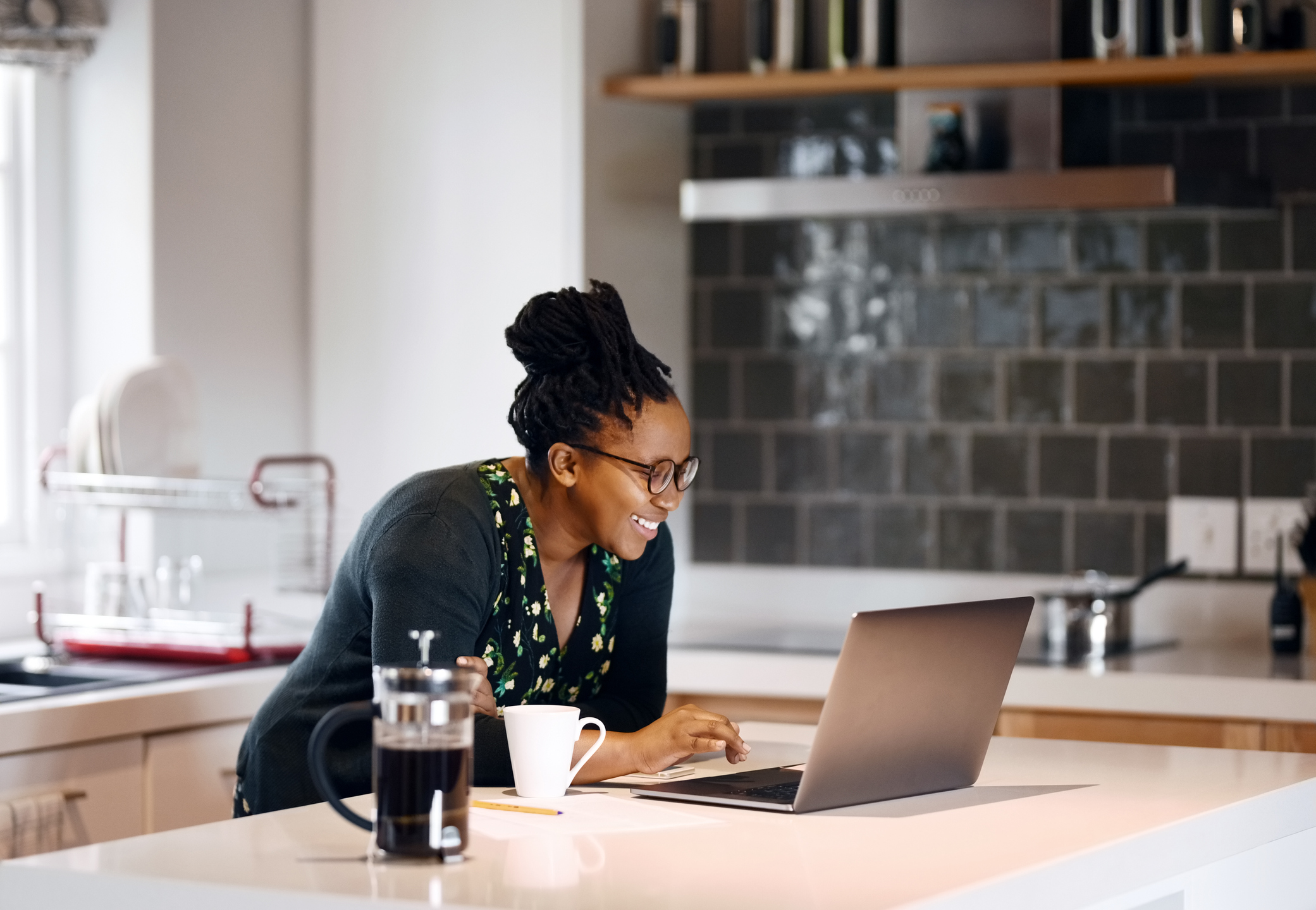 Woman at laptop