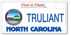 Customized Pilot Mountain license plate