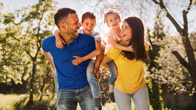 Family Enjoying Life at the Park