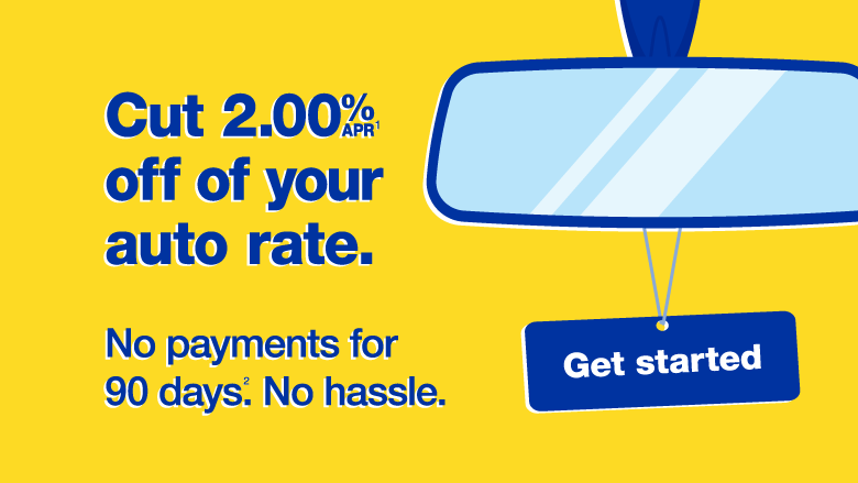 cut 2% APR off your auto rate, get started